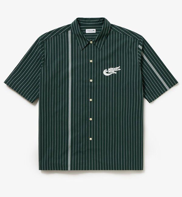LACOSTE「パネルストライプ オープンシャツ」|シャツ・ブラウス|