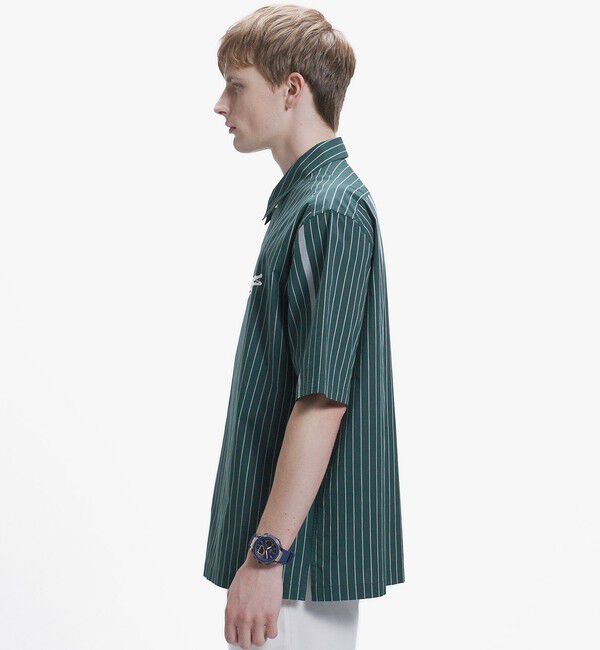 LACOSTE「パネルストライプ オープンシャツ」|シャツ・ブラウス|