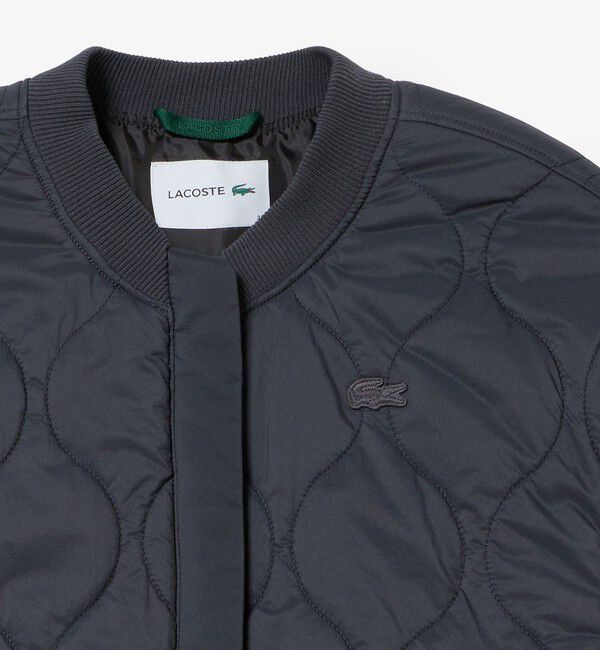LACOSTE「ウェーブキルトロング中綿コート」|ダウン|
