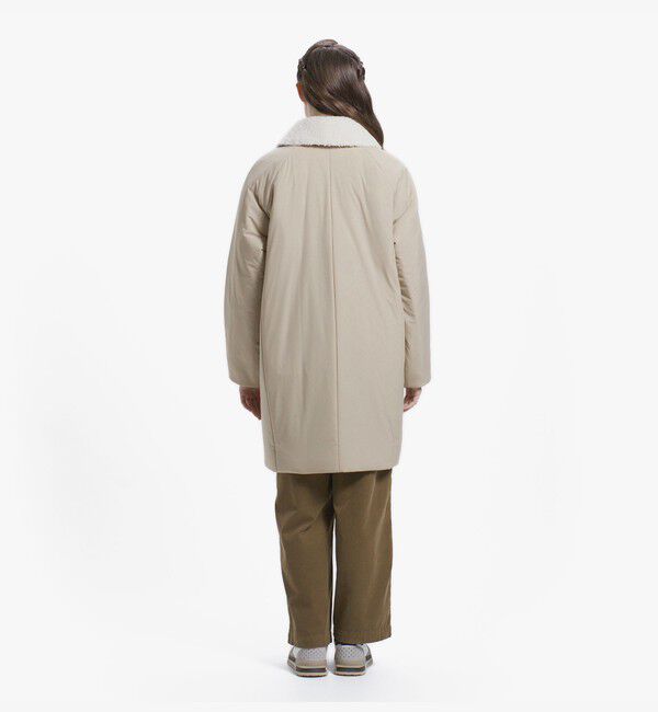 LACOSTE「2WAYボアカラー パデッドコート」|ダウン|