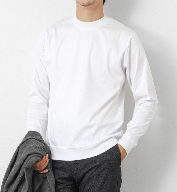 NOLLEY'S goodman「《ビジカジ対応》シルケットスムース クルーネック ドレスロンT 26AW」|Tシャツ・カットソー|