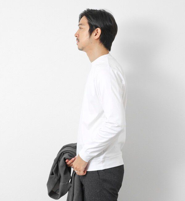NOLLEY'S goodman「《ビジカジ対応》シルケットスムース クルーネック ドレスロンT 26AW」|Tシャツ・カットソー|