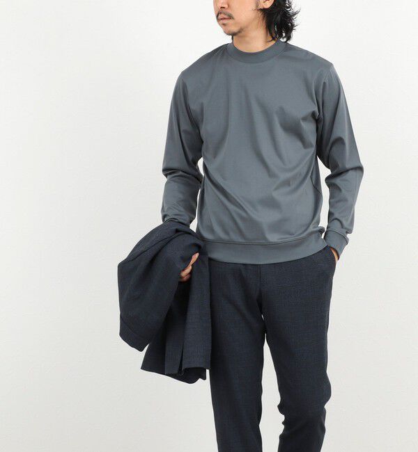 NOLLEY'S goodman「《ビジカジ対応》シルケットスムース クルーネック ドレスロンT 26AW」|Tシャツ・カットソー|
