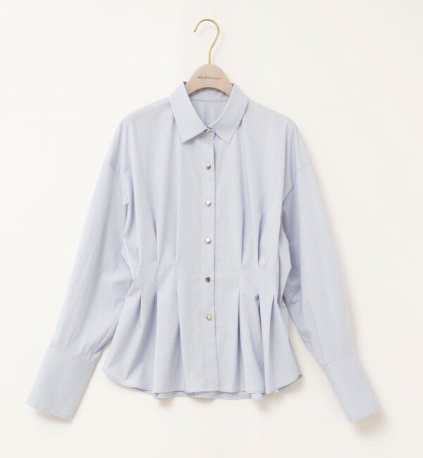 NOLLEY'S sophi「ウォッシャブルウエストタックストレッチシャツ」|シャツ・ブラウス|