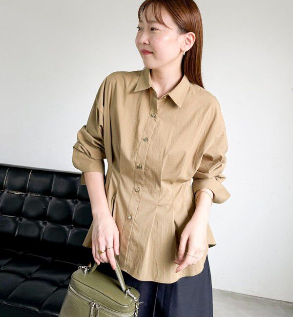 NOLLEY'S sophi「ウォッシャブルウエストタックストレッチシャツ」|シャツ・ブラウス|