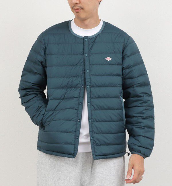 NOLLEY'S goodman「【DANTON/ダントン】INNER DOWN CREWNECK JACKET（DT-A0025 RRT）26AW」|ダウン|ブルー系その他