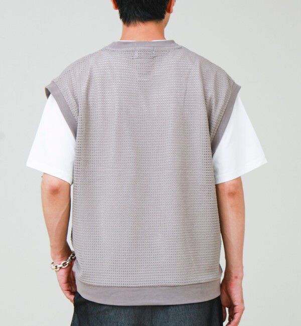 GLOSTER「【2点セット】メッシュベスト アンサンブルTEE」|Tシャツ・カットソー|