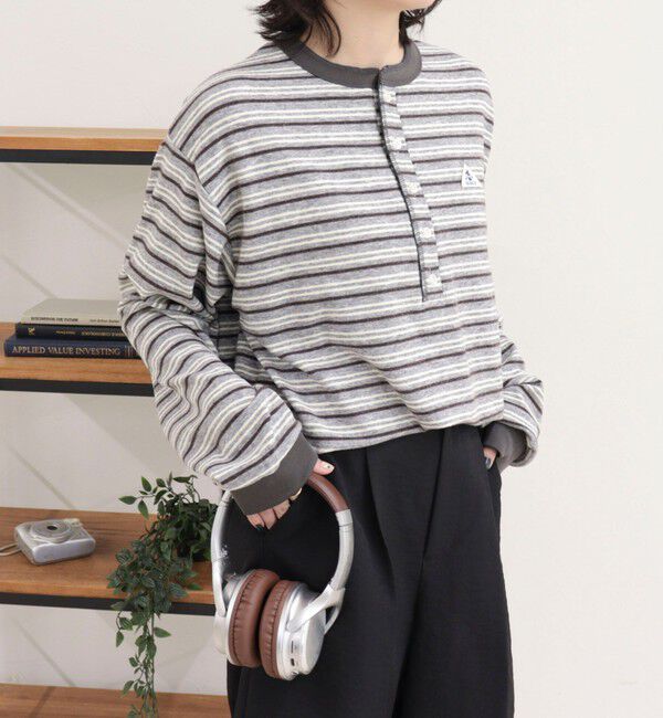 fredy emue「【GEVACO/ゲバコ】リンガーヘンリーボーダーロンTシャツ」|Tシャツ・カットソー|