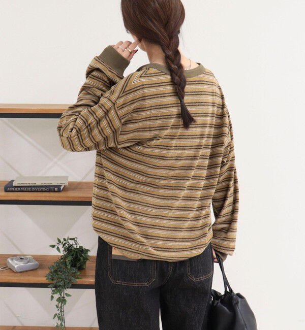 fredy emue「【GEVACO/ゲバコ】リンガーヘンリーボーダーロンTシャツ」|Tシャツ・カットソー|