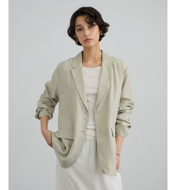 SALON adam et rope'「[26SS]GENTLE SILK ジャケット / セットアップ対応・洗える」|テーラードジャケット|