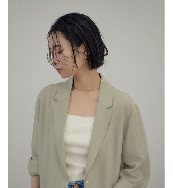 SALON adam et rope'「[26SS]GENTLE SILK ジャケット / セットアップ対応・洗える」|テーラードジャケット|