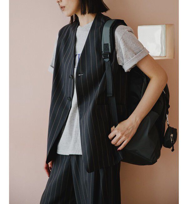 SALON adam et rope'「【WEB限定】ラウンドポーチ&エコバッグ付き撥水リュック」|リュック|