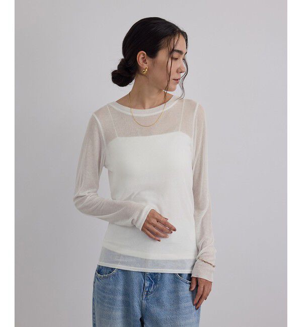 SALON adam et rope'「シアークルーネックプルオーバー」|Tシャツ・カットソー|