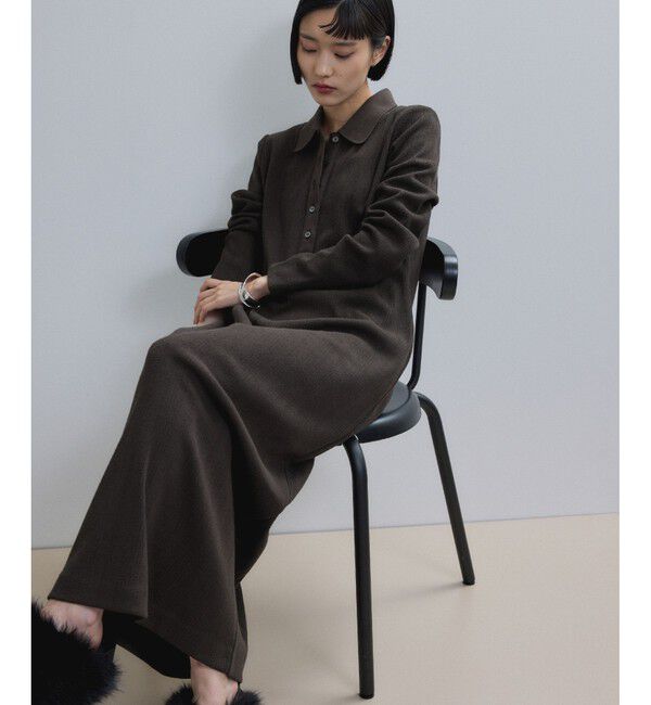 ADAM ET ROPE'「【WEB限定】・【定番人気】ポロシャツワンピース」|ワンピース|ブラウン系(21)