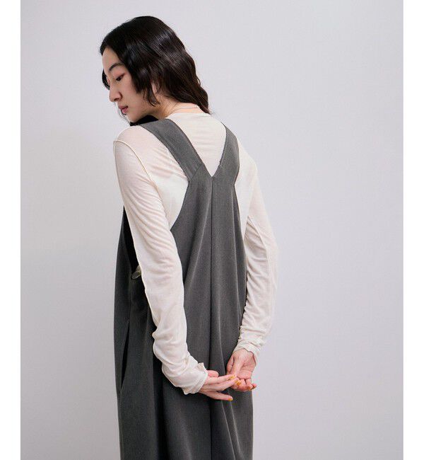 ADAM ET ROPE'「【WEB限定】カットオフノースリーブワンピース」|ワンピース|
