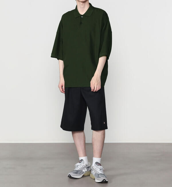  「handvaerk | コットンピケ ビッグポロシャツ MEN」|ポロシャツ|
