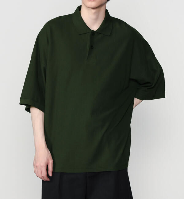  「handvaerk | コットンピケ ビッグポロシャツ MEN」|ポロシャツ|