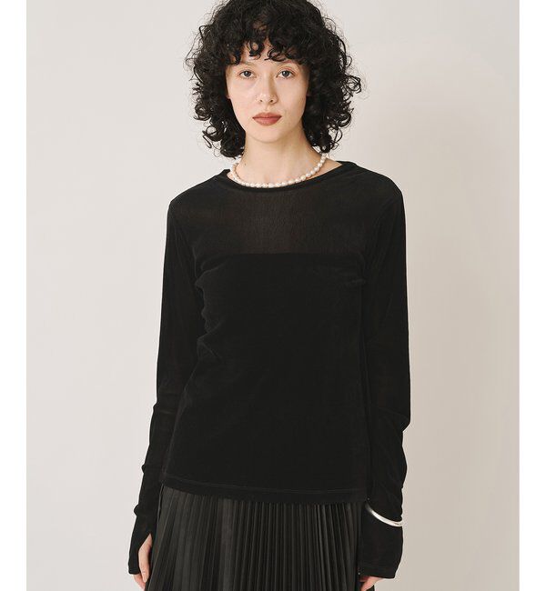  「【Drawing Numbers】フロッキーチュールカットソー」|Tシャツ・カットソー|