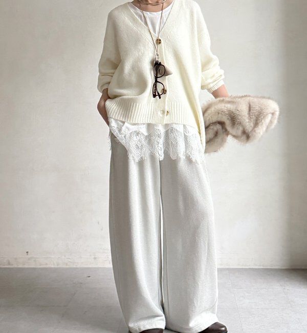  「【WEB限定】 Vネックワイドカーディガン」|カーディガン|