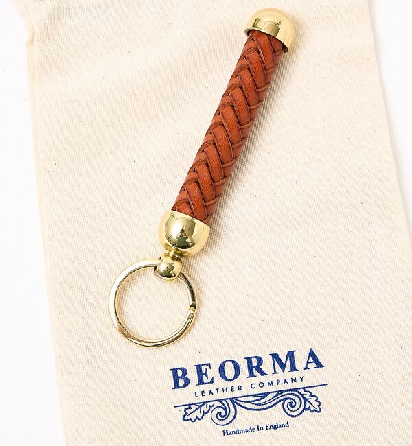 ABAHOUSE「【BEORMA/ベオーマ】レザーキーフォブ/キーホルダーP0094」|チャーム・キーホルダー|キャメル