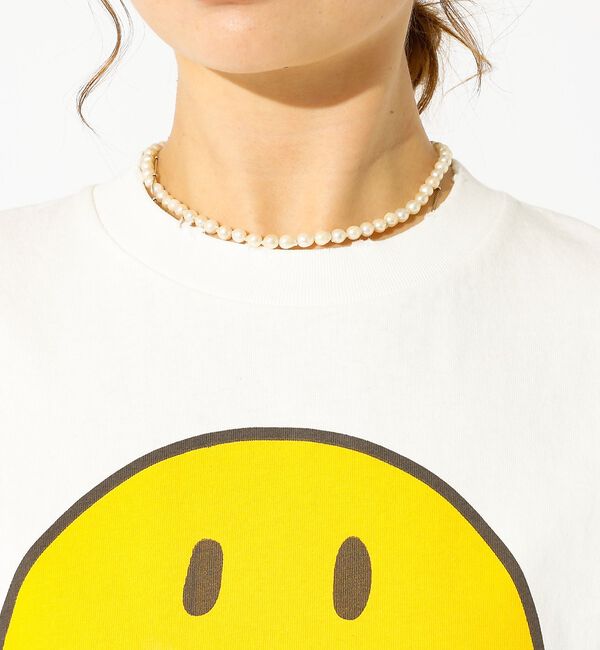 Rouge vif「【HANDTEX&times;Masayoshi Watanabe】スマイル プリントTシャ」|Tシャツ・カットソー|