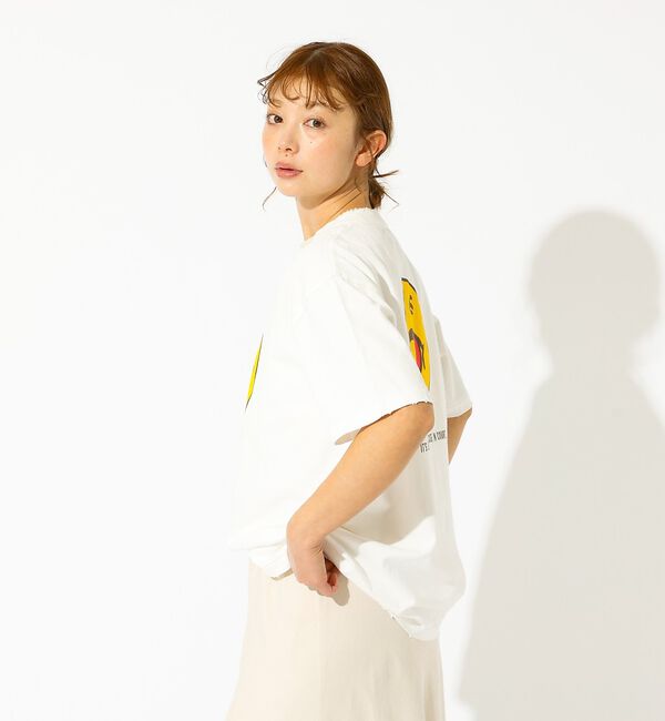 Rouge vif「【HANDTEX&times;Masayoshi Watanabe】スマイル プリントTシャ」|Tシャツ・カットソー|