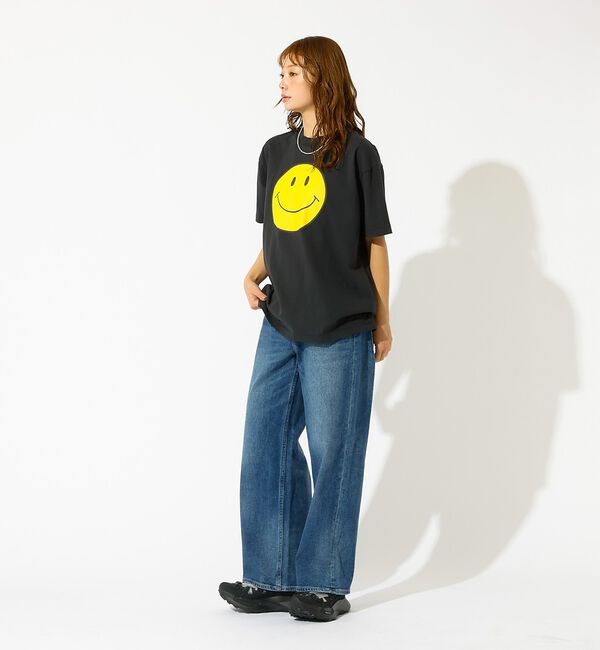 Rouge vif「【HANDTEX&times;Masayoshi Watanabe】スマイル プリントTシャ」|Tシャツ・カットソー|