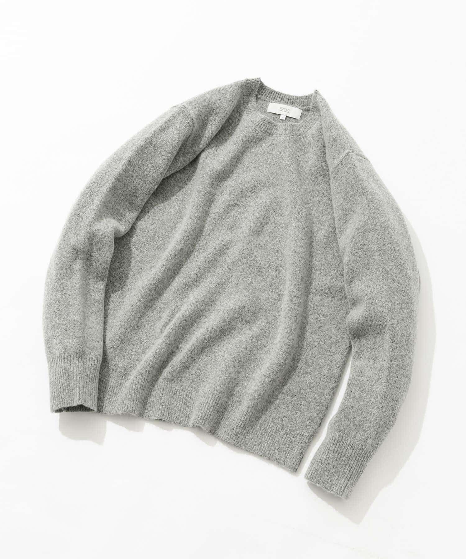 URBAN RESEARCH ROSSO「ブークレストレッチクルーニット」|ニット・セーター|