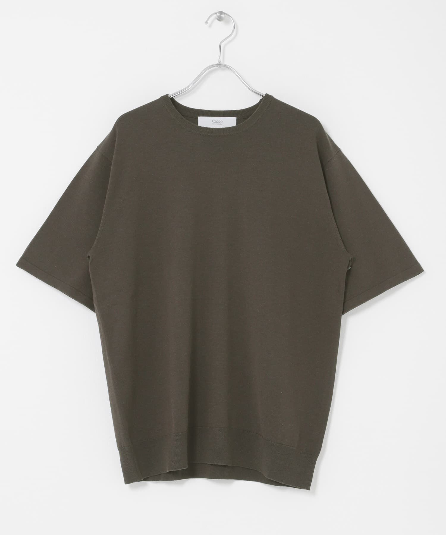 URBAN RESEARCH ROSSO「『WEB限定』シルク混クルーネックサマーニット」|ニット・セーター|