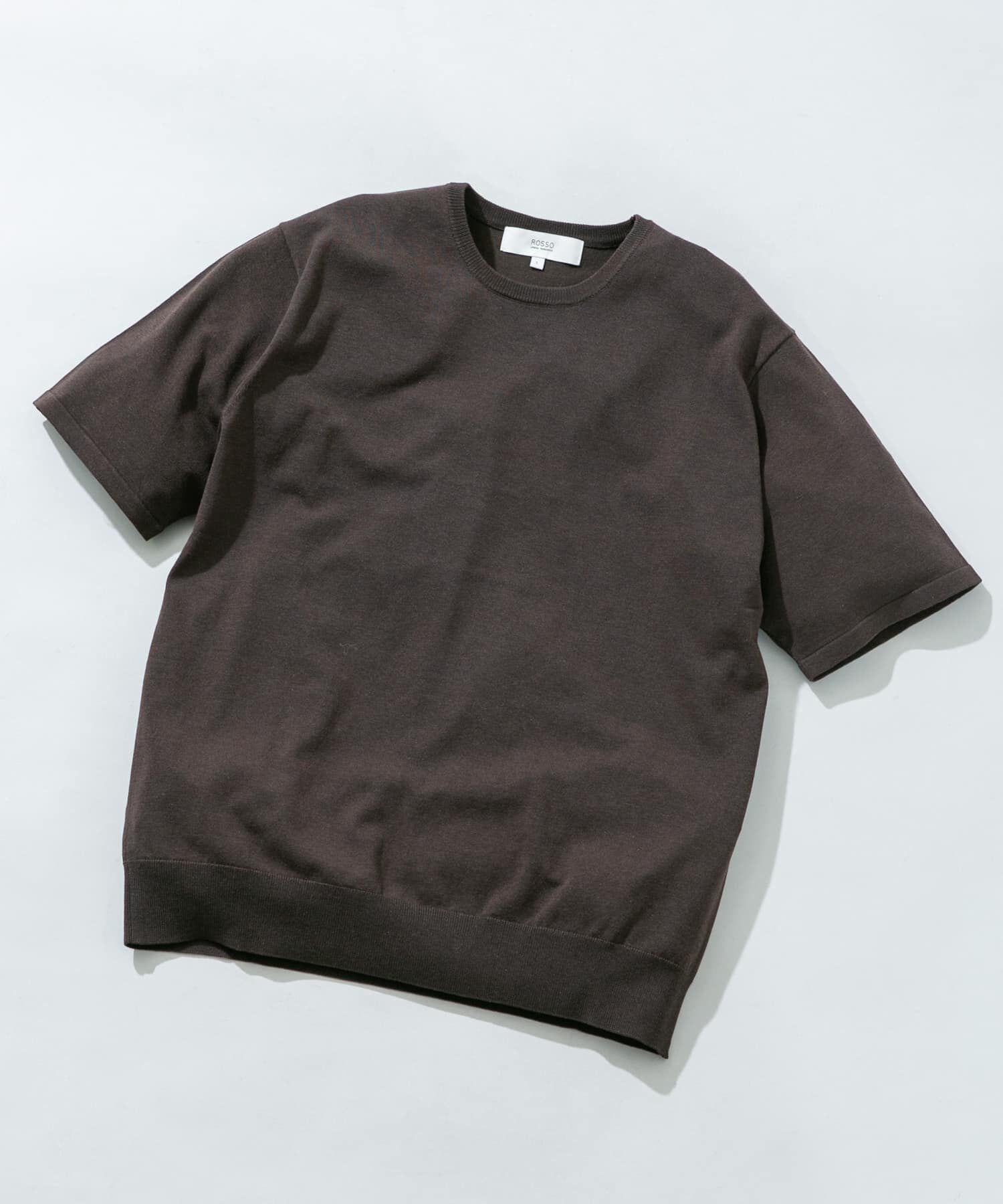 URBAN RESEARCH ROSSO「『WEB限定』シルク混クルーネックサマーニット」|ニット・セーター|