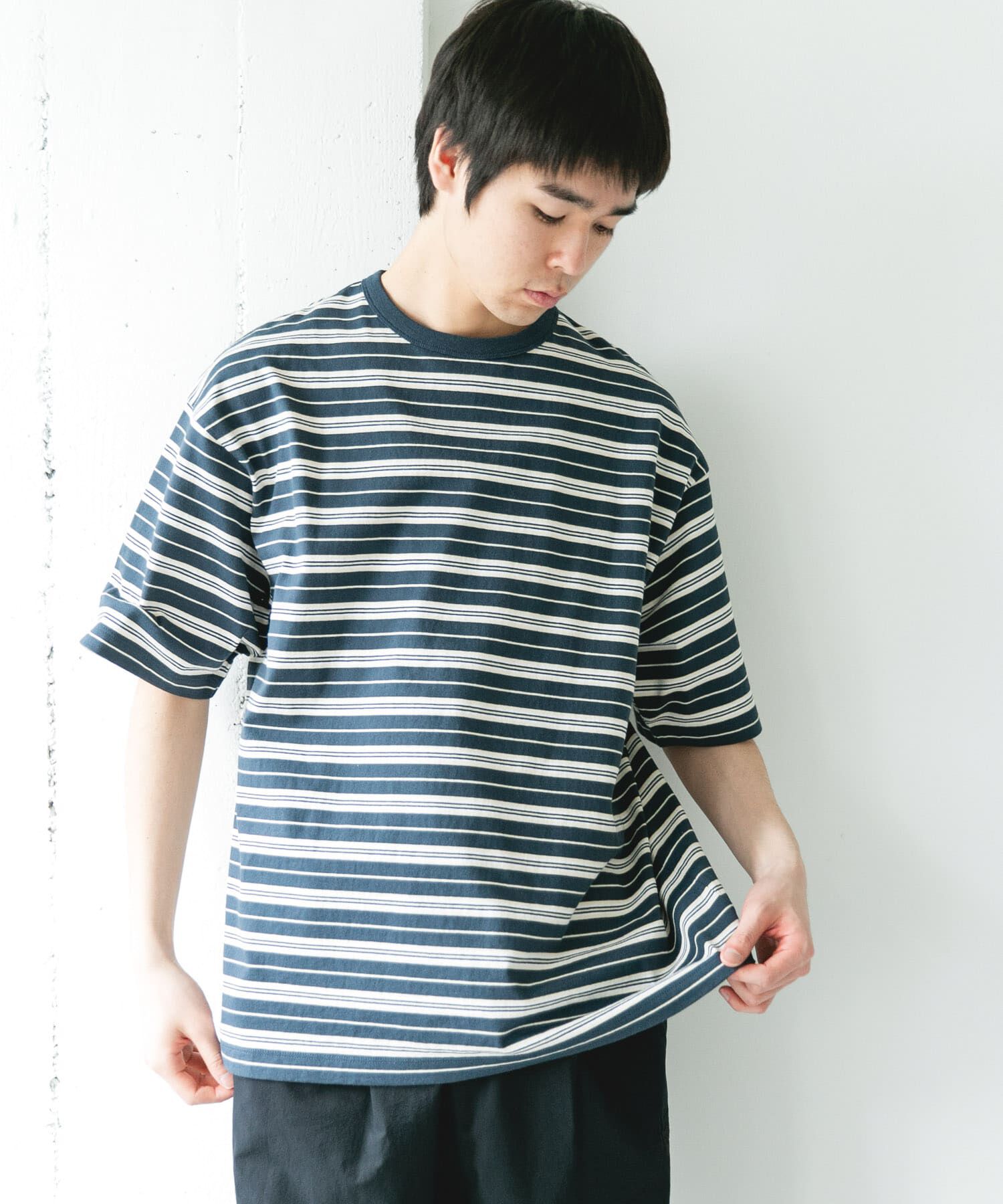 URBAN RESEARCH DOORS「『別注』CHAMPION&times;DOORS　BORDER T-SHIRTS」|Tシャツ・カットソー|