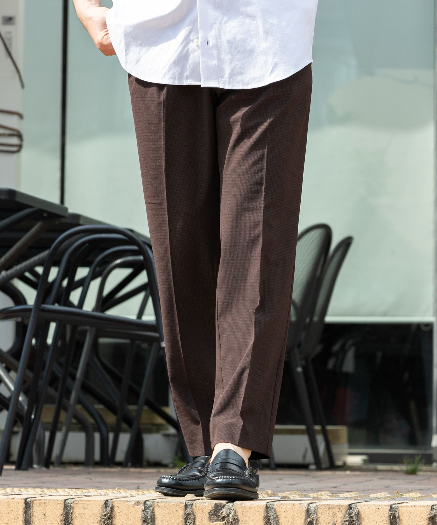 URBAN RESEARCH ROSSO「『WEB限定』『XLサイズあり』『吸水速乾』Air Stretch イージースラックス」|その他|ブラウン