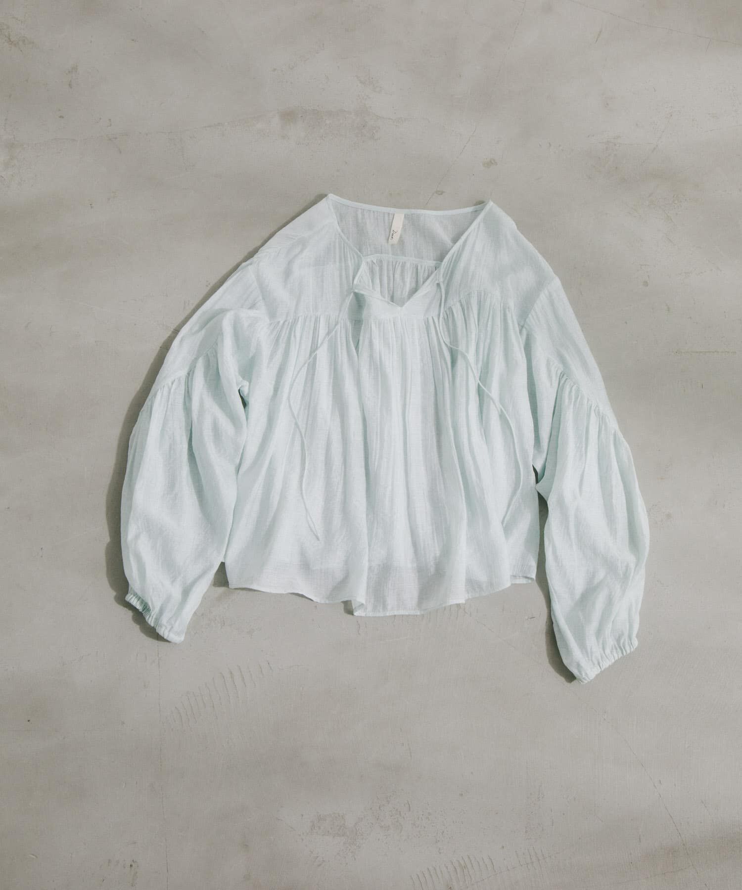 URBAN RESEARCH DOORS「Soft Crinkle Blouse」|シャツ・ブラウス|ミント