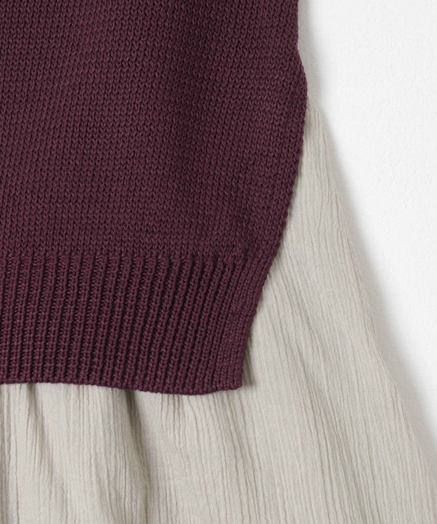 URBAN RESEARCH DOORS「『WEB限定』バイカラーニットドッキングワンピース」|ワンピース|