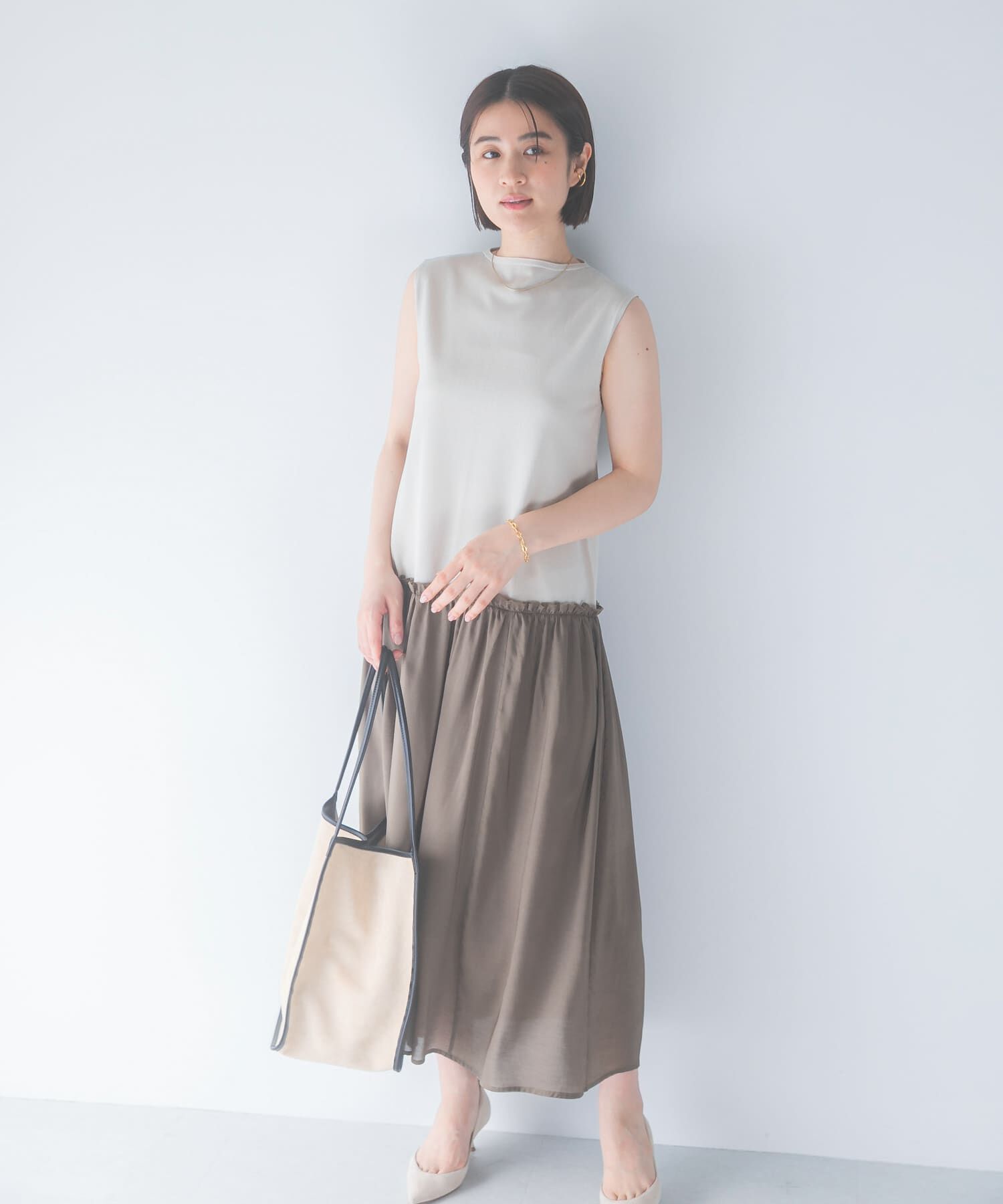 URBAN RESEARCH ROSSO「ドッキングストレートワンピース」|ワンピース|