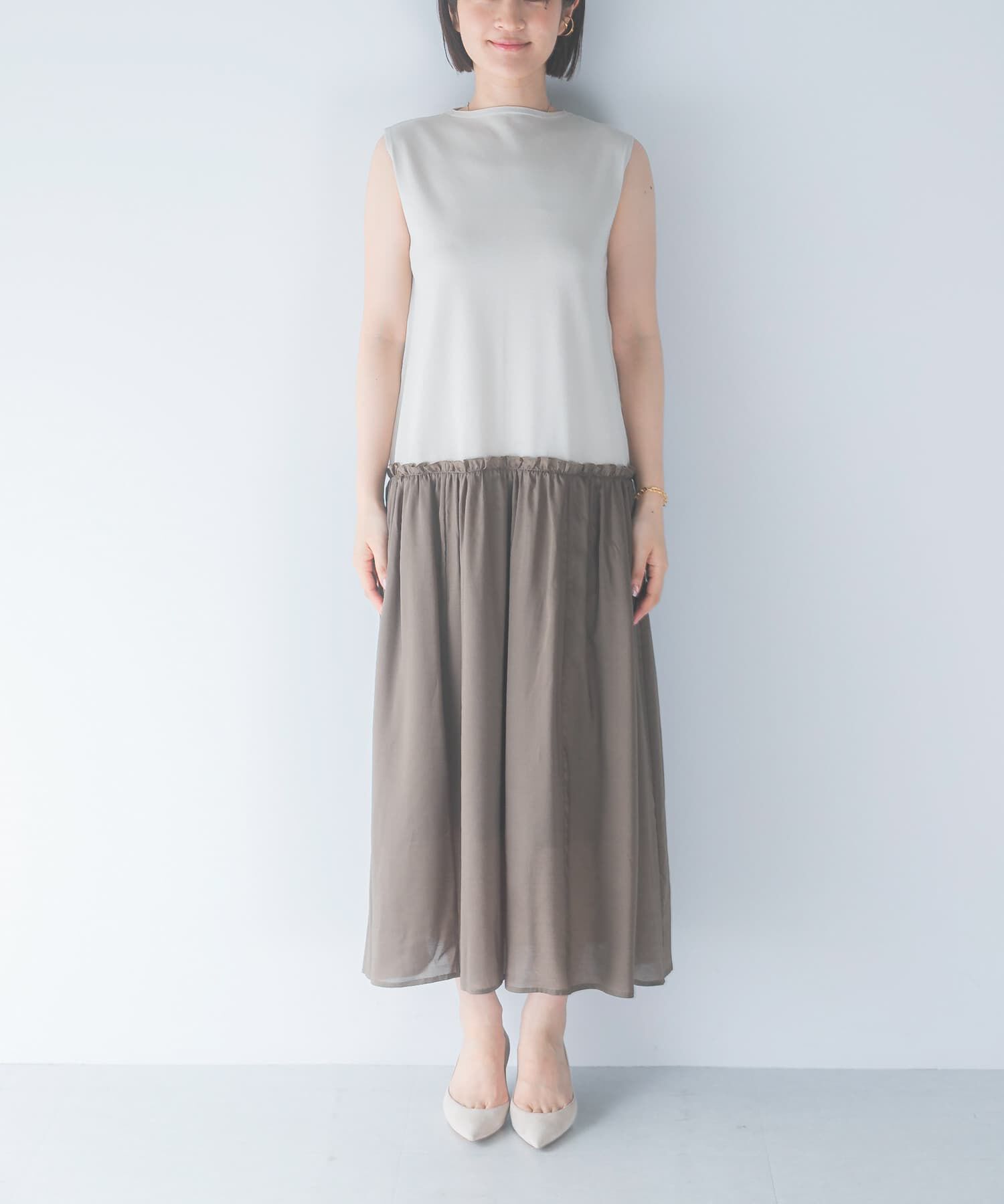 URBAN RESEARCH ROSSO「ドッキングストレートワンピース」|ワンピース|