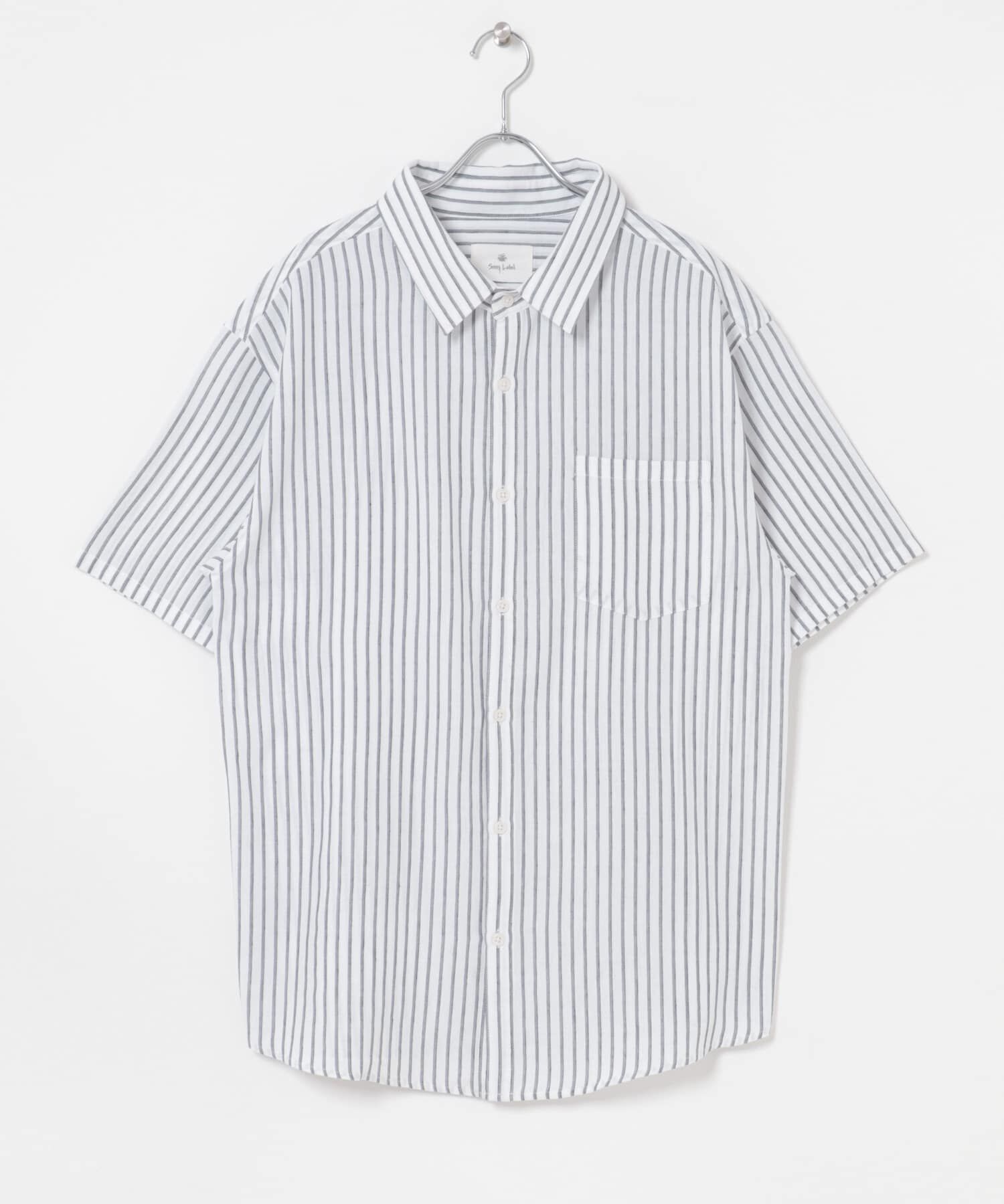 Sonny Label 「接触冷感リネン混ショートスリーブシャツ」|シャツ・ブラウス|