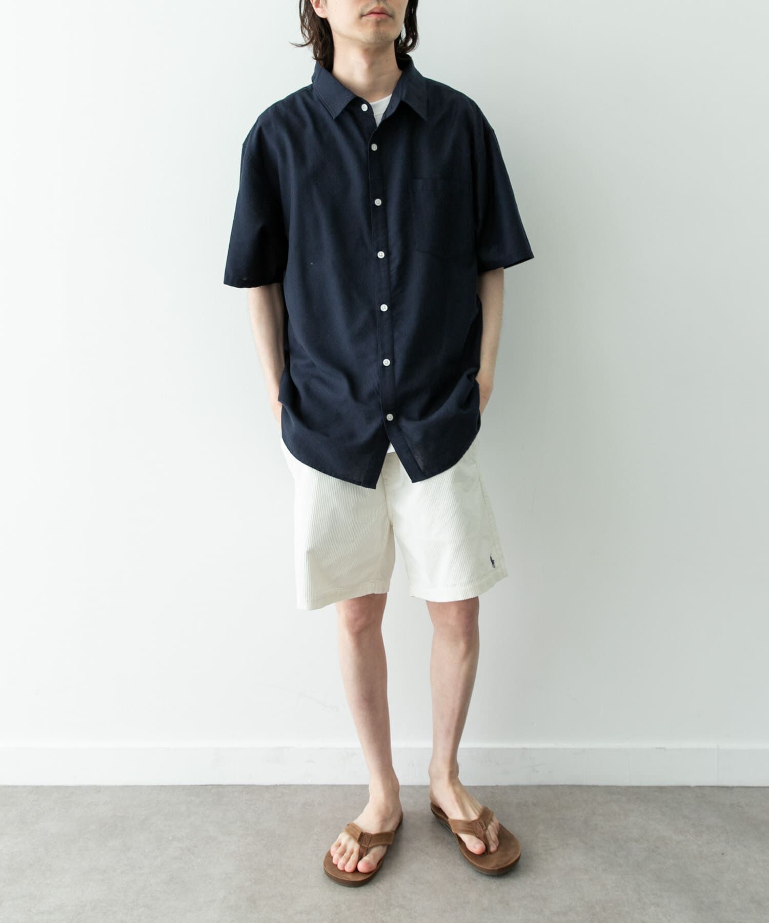 Sonny Label 「接触冷感リネン混ショートスリーブシャツ」|シャツ・ブラウス|