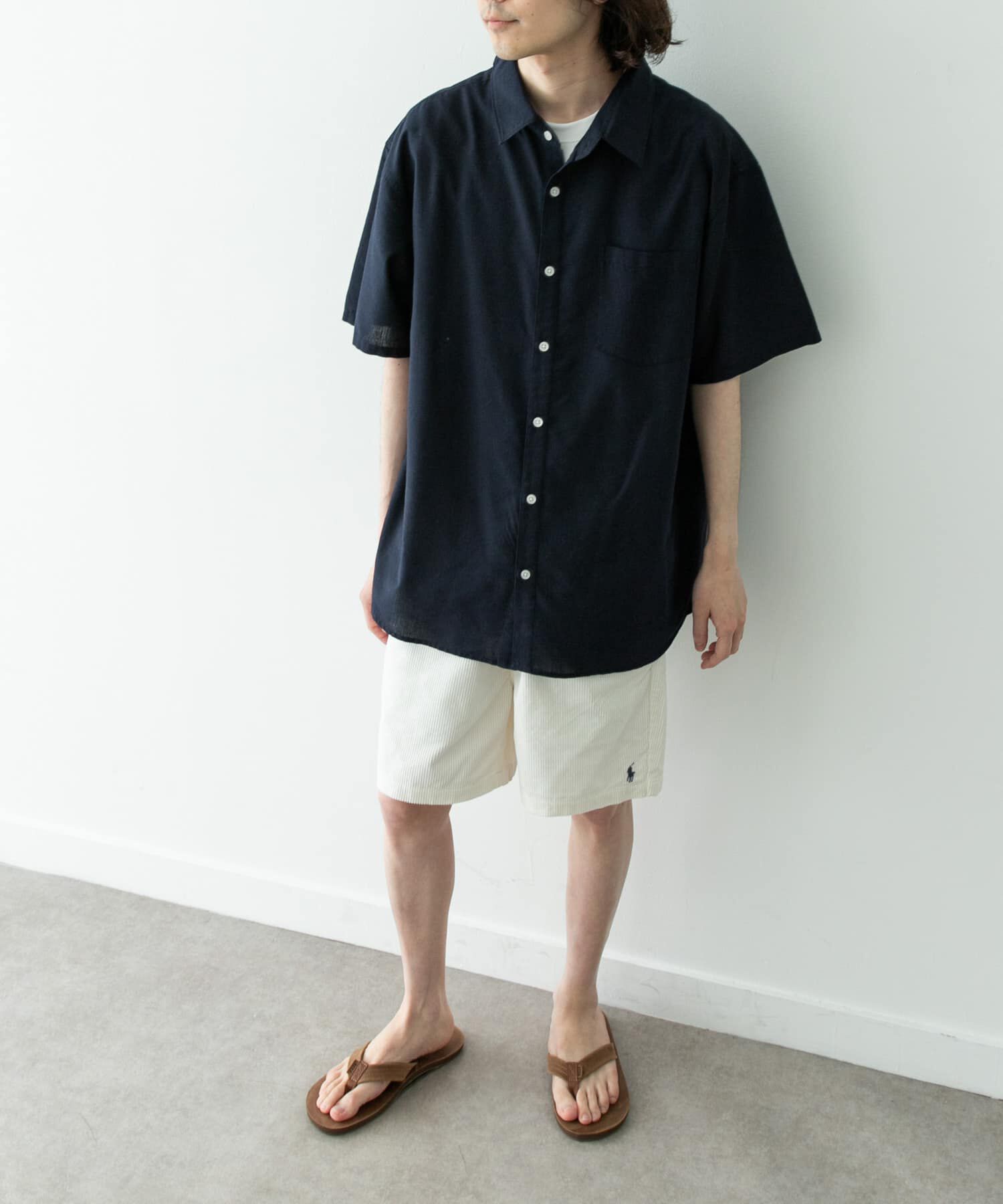 Sonny Label 「接触冷感リネン混ショートスリーブシャツ」|シャツ・ブラウス|