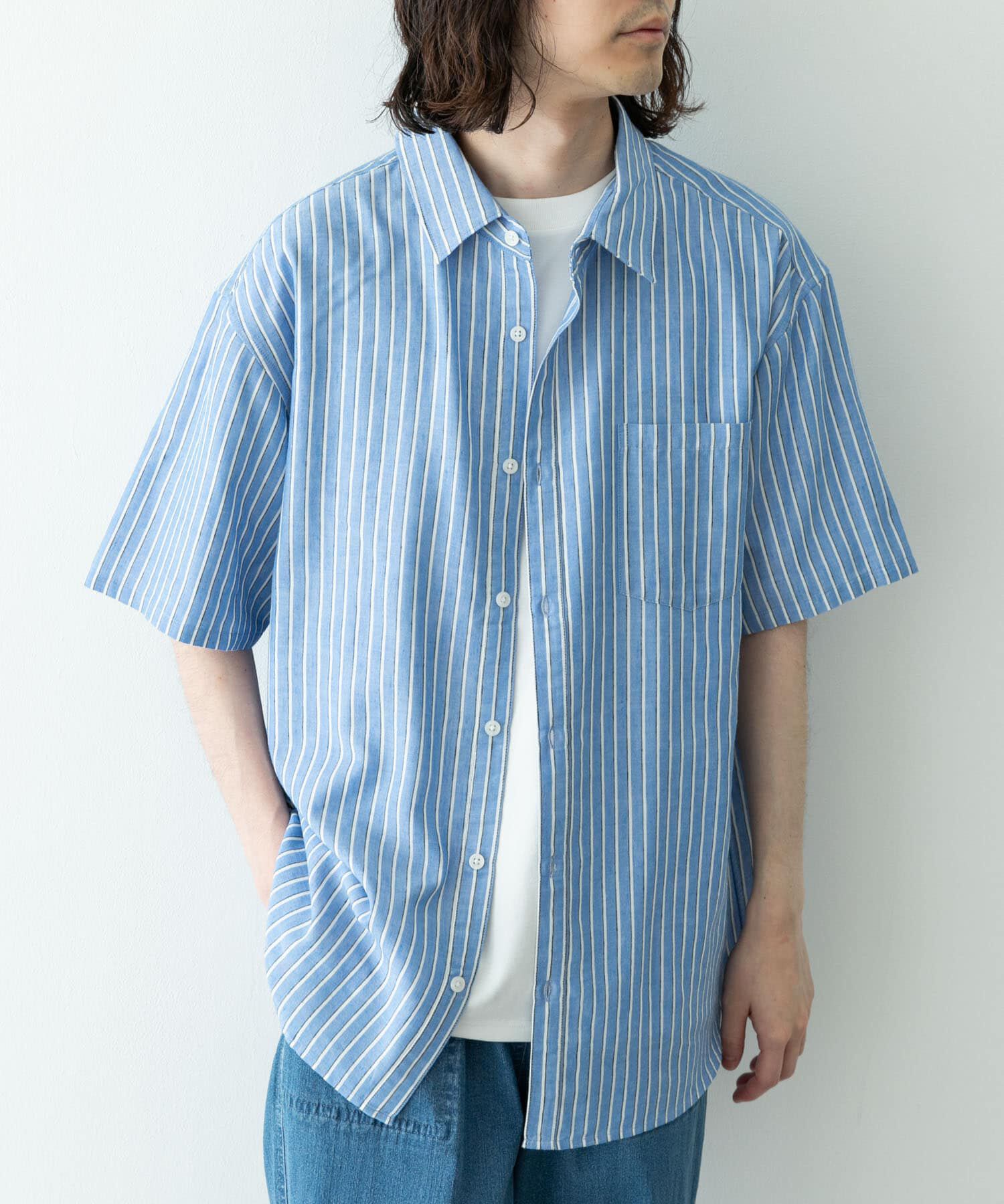 Sonny Label 「接触冷感リネン混ショートスリーブシャツ」|シャツ・ブラウス|