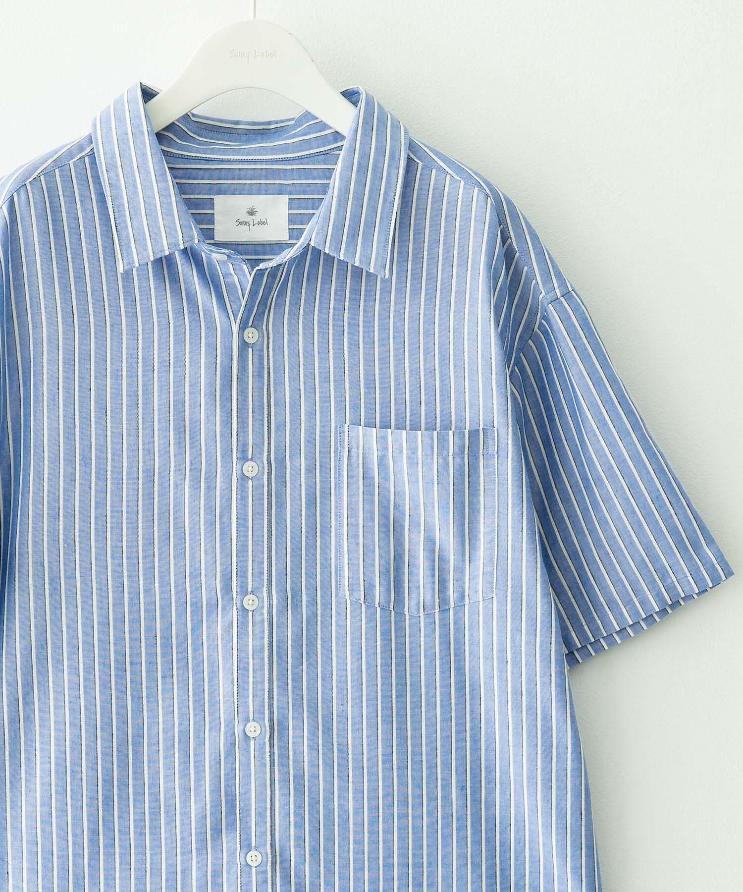 Sonny Label 「接触冷感リネン混ショートスリーブシャツ」|シャツ・ブラウス|
