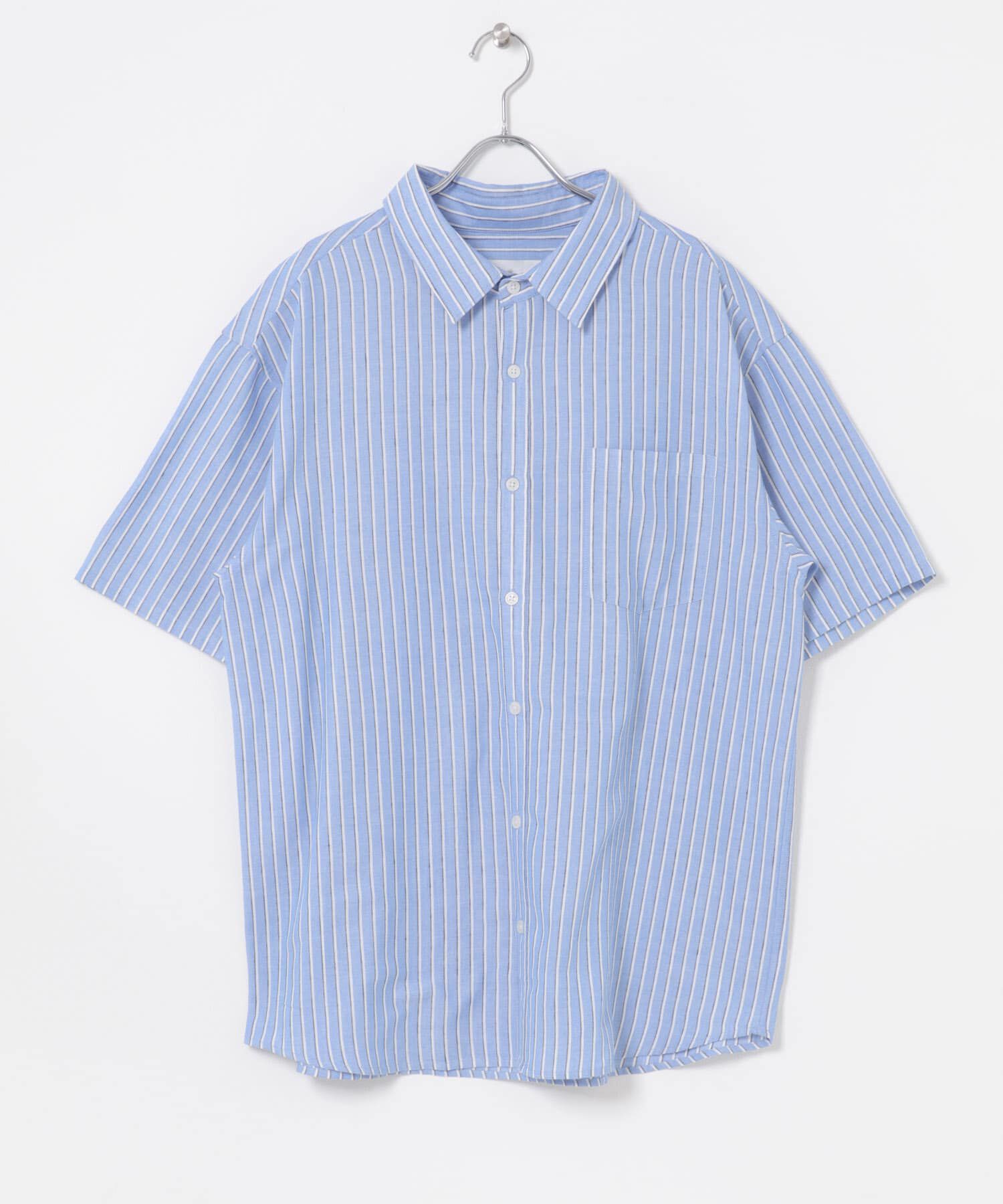Sonny Label 「接触冷感リネン混ショートスリーブシャツ」|シャツ・ブラウス|