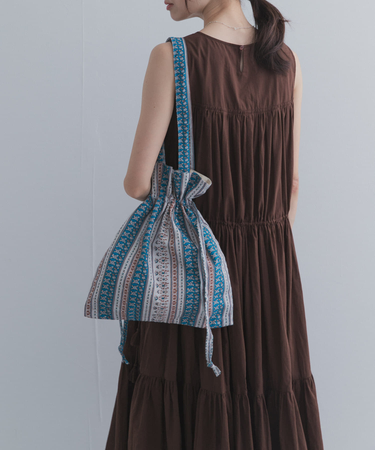 URBAN RESEARCH DOORS「インドプリントトートバッグ」|トートバッグ|ブルー