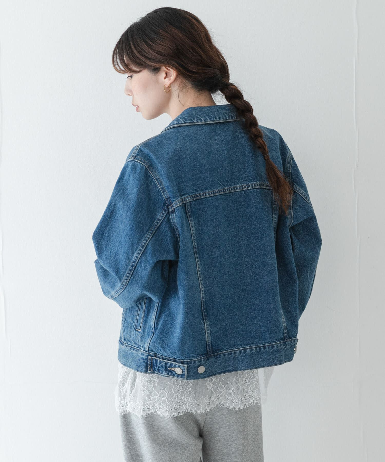 Sonny Label 「『WEB限定』ルーズフィットレースヘムロングTシャツ」|Tシャツ・カットソー|