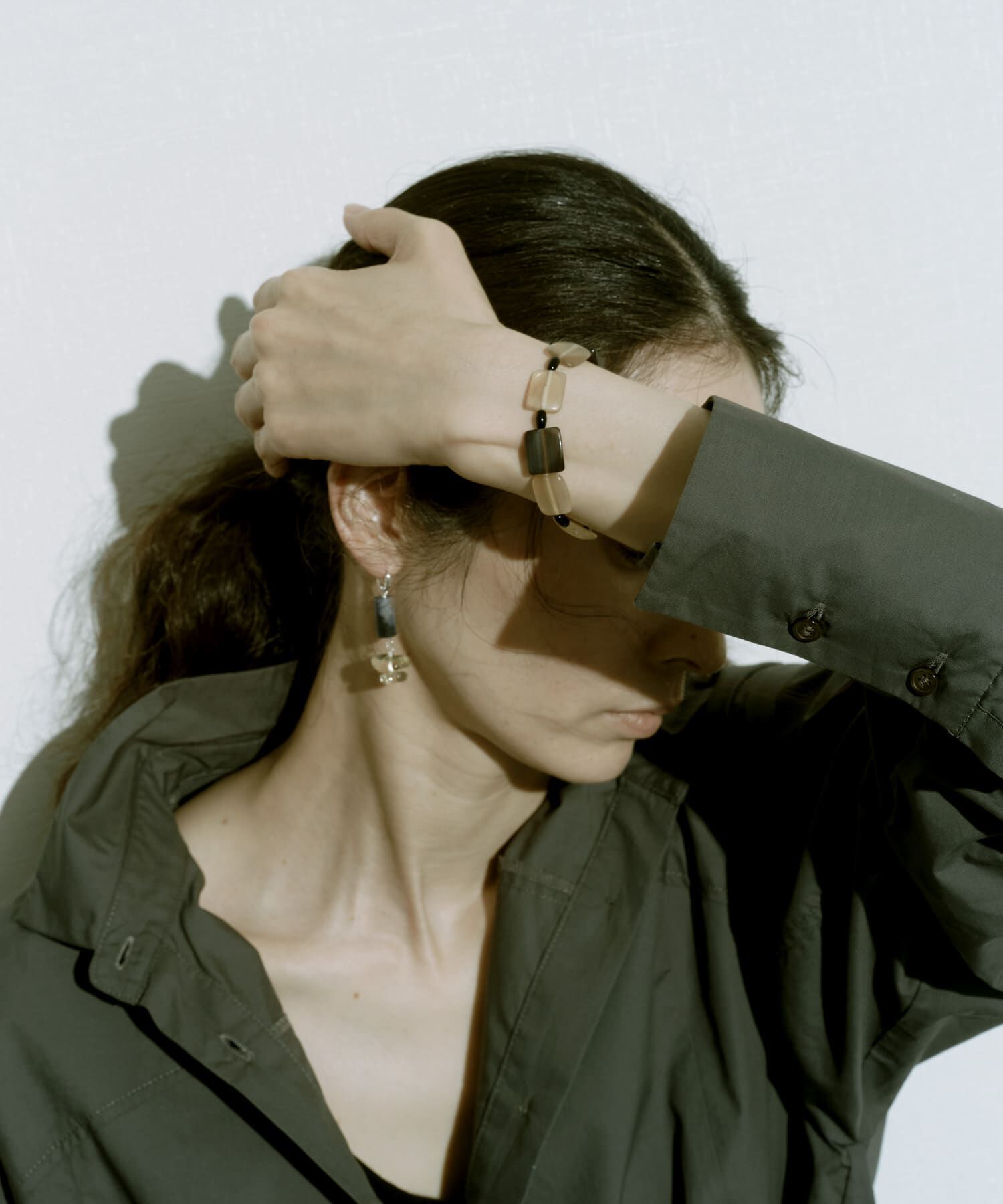 SMELLY「SMELLY so&rsquo;　square horn onyx bracelet」|ブレスレット・バングル|