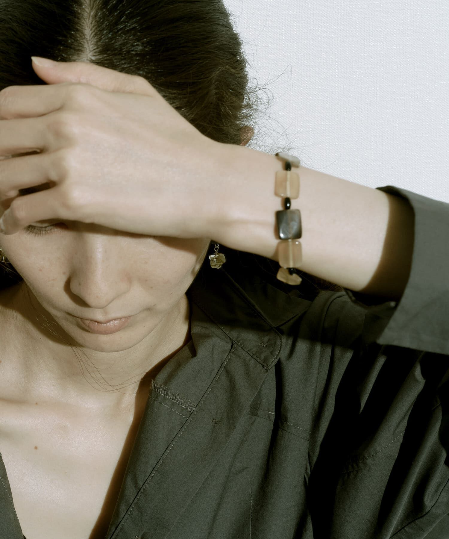 SMELLY「SMELLY so&rsquo;　square horn onyx bracelet」|ブレスレット・バングル|