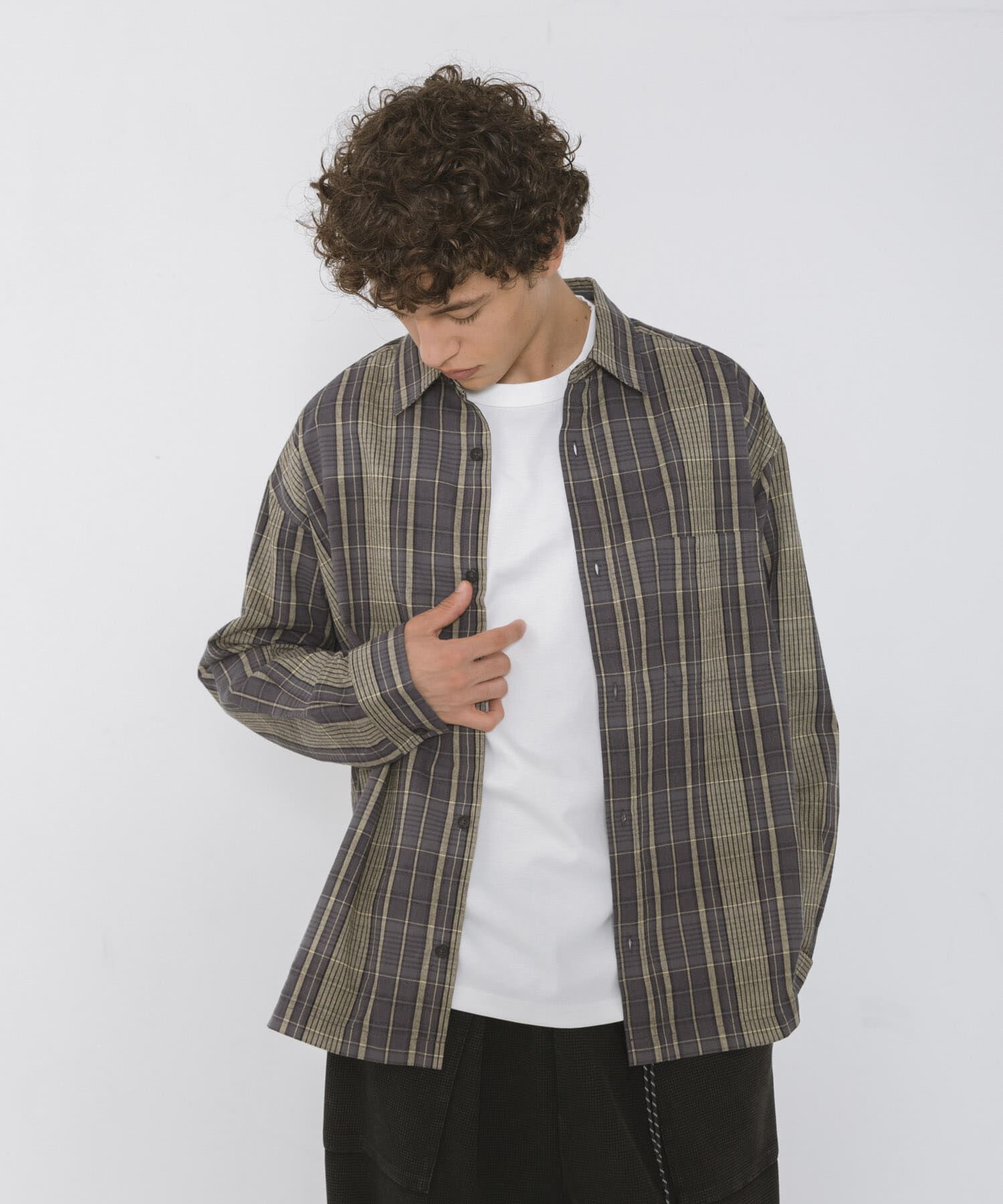 Sonny Label 「リラックスフィットチェックレギュラーカラーシャツ」|シャツ・ブラウス|
