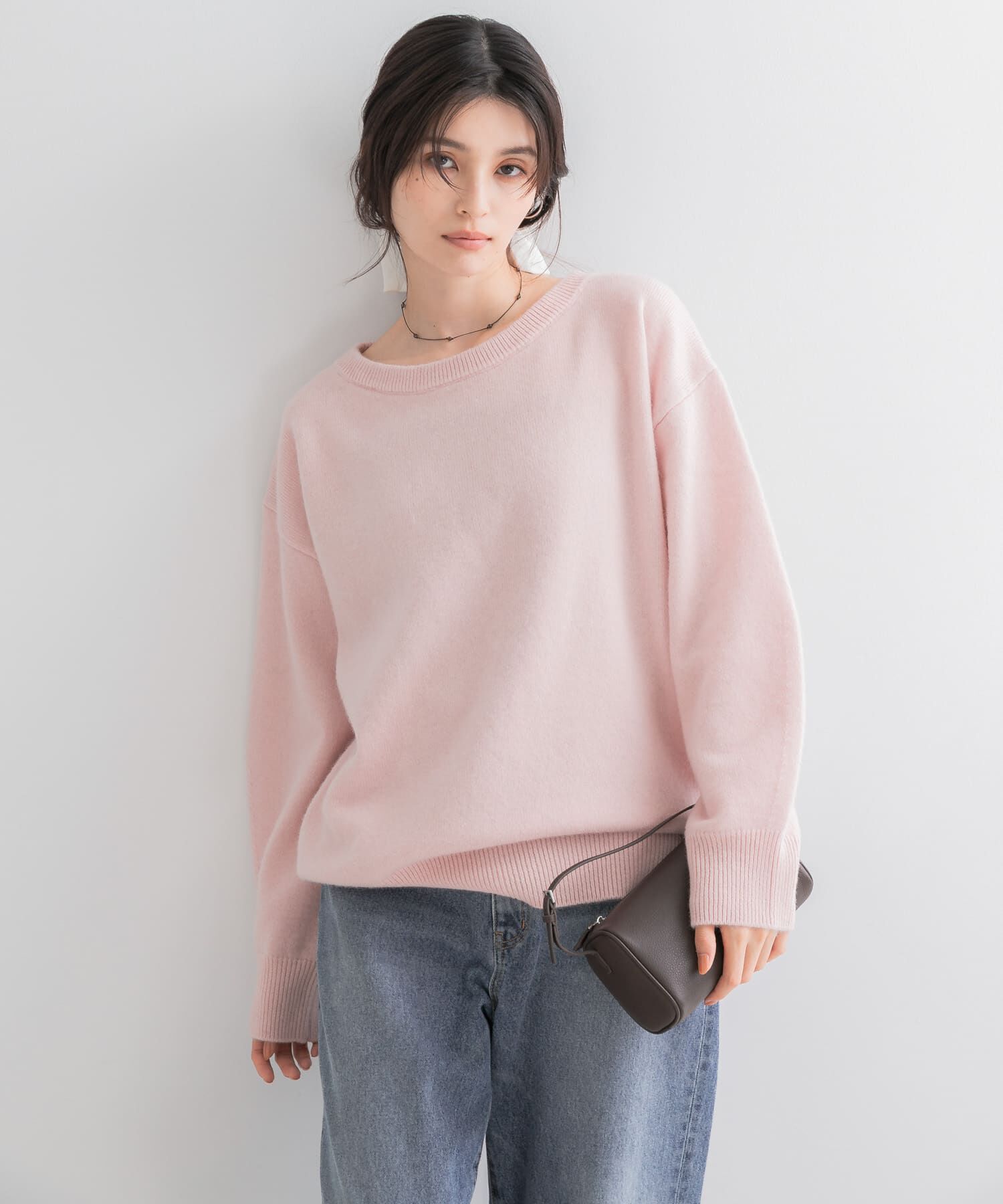 URBAN RESEARCH ROSSO「カシミヤシルクブレンドボートネックニット」|ニット・セーター|