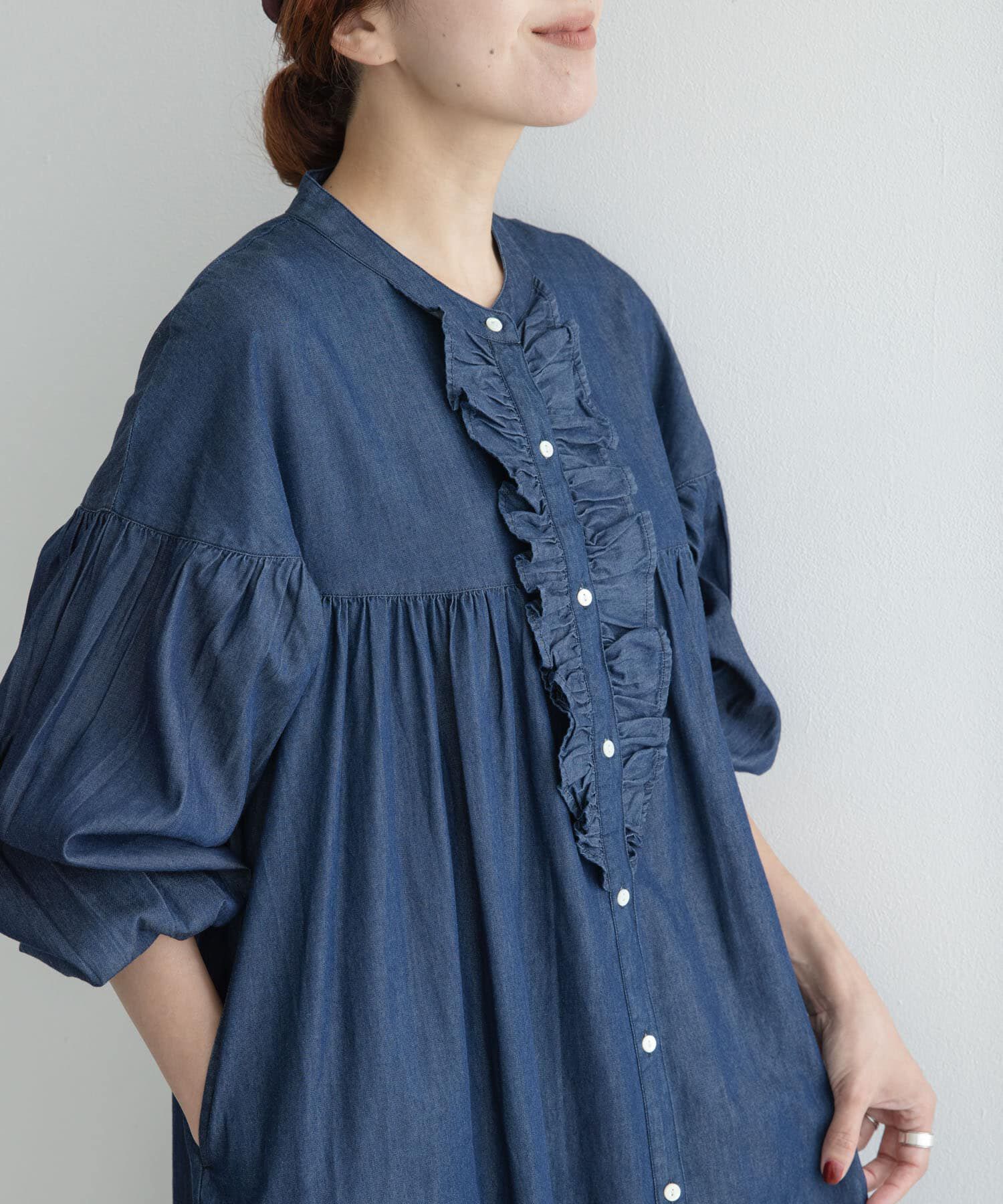 Sonny Label 「デニムフリルワンピース」|ワンピース|