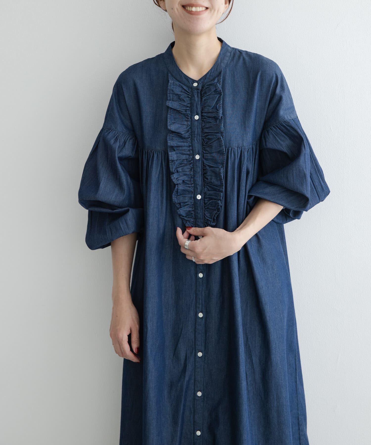 Sonny Label 「デニムフリルワンピース」|ワンピース|